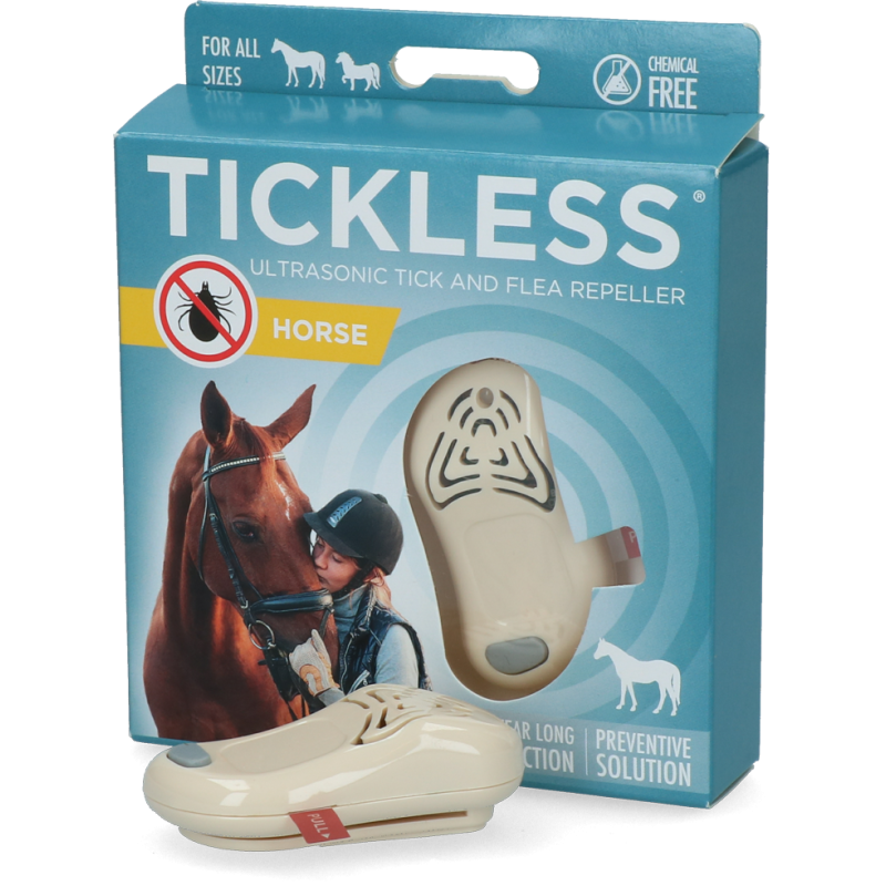 Tickless Hest minimum 6 måneders beskyttelse mod flåter og fluer Beige Tickless Hest minimum 6 måneders beskyttelse mod flåter og fluer Beige