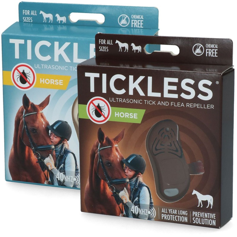 Hest minimum 6 måneders beskyttelse mod flåter og fluer Beige Tickless Hest minimum 6 måneders beskyttelse mod flåter og fluer Beige Tickless