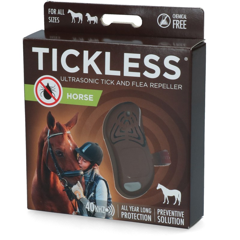Hest minimum 6 måneders beskyttelse mod fluer Brun Tickless Hest minimum 6 måneders beskyttelse mod fluer Brun Tickless