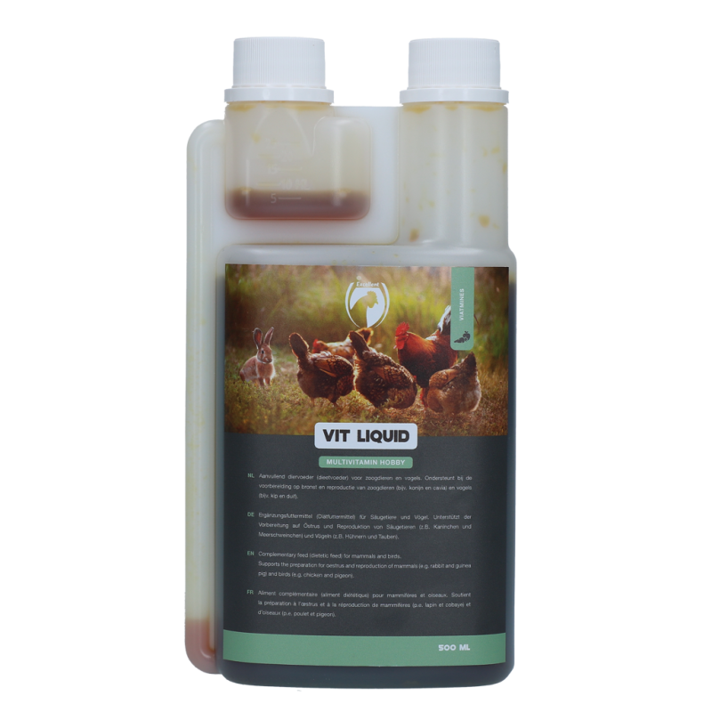 Excellent Vit Flydende Multivitamin Hobby 500 ml Excellent Vit Flydende Multivitamin Hobby 500 ml