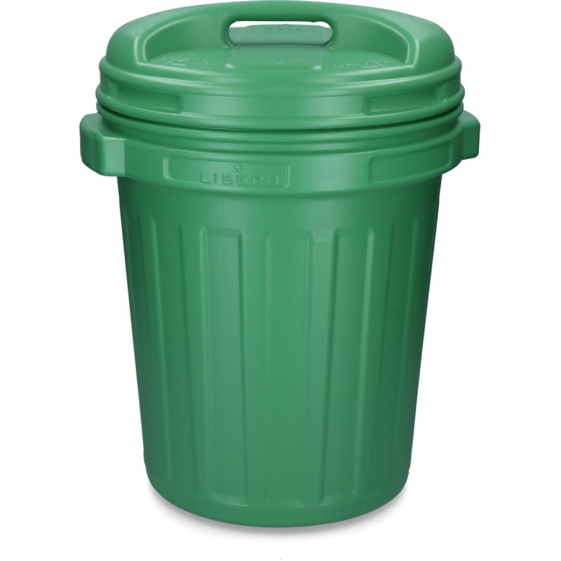 Opbevaringsspand med låg Sort 40 liter Grøn Opbevaringsspand med låg Sort 40 liter Grøn