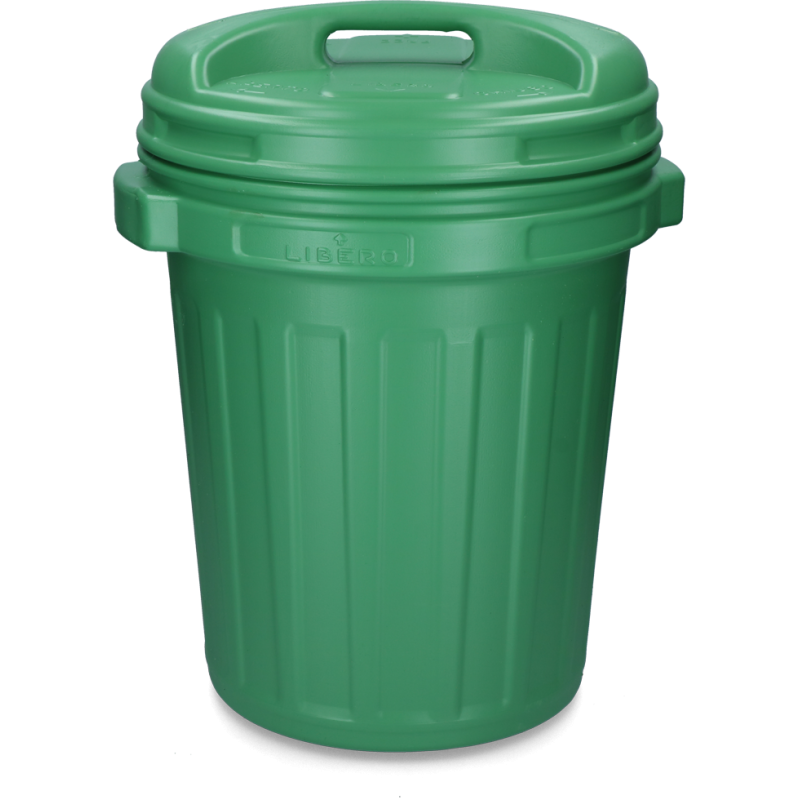 Opbevaringsspand med låg Sort 40 liter Grøn Opbevaringsspand med låg Sort 40 liter Grøn