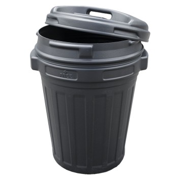 Opbevaringsspand med låg 70 liter sort Opbevaringsspand med låg 70 liter sort