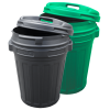 Opbevaringsspand med låg 70 liter sort Opbevaringsspand med låg 70 liter sort