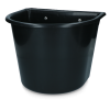 Fodertrug 15 l med kroge Sort Fodertrug 15 l med kroge Sort
