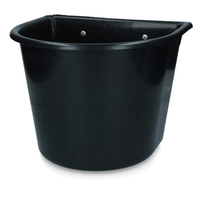 Fodertrug 15 l med kroge Sort Fodertrug 15 l med kroge Sort