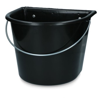 Spand - Krybbe med Kroge og Håndtag 15 liter Sort Spand - Krybbe med Kroge og Håndtag 15 liter Sort