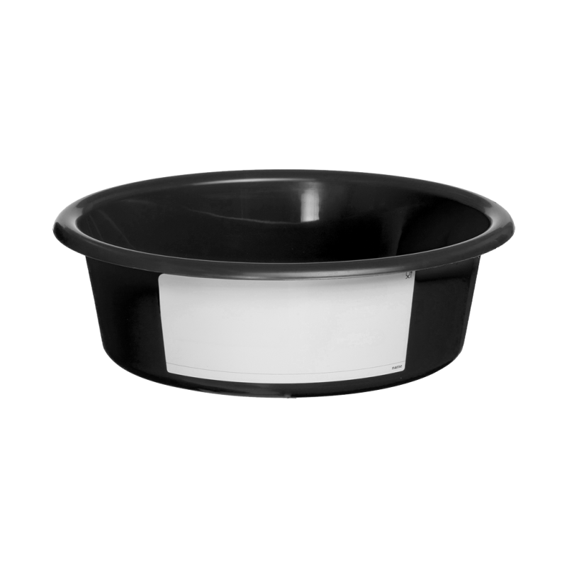 Fodertrug 6 l Sort (med hvid etiket) L32.3cm Fodertrug 6 l Sort (med hvid etiket) L32.3cm