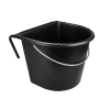 Krybbe 15 l med krog og håndtag Sort