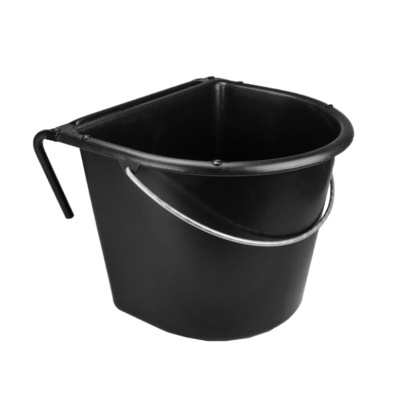 Krybbe 15 l med krog og håndtag Sort Krybbe 15 l med krog og håndtag Sort