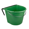 Spand 15 l med krog og håndtag mørkegrøn Spand 15 l med krog og håndtag mørkegrøn