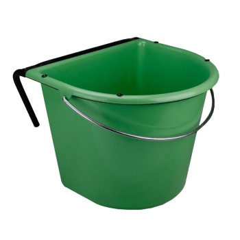 Spand 15 l med krog og håndtag mørkegrøn Spand 15 l med krog og håndtag mørkegrøn
