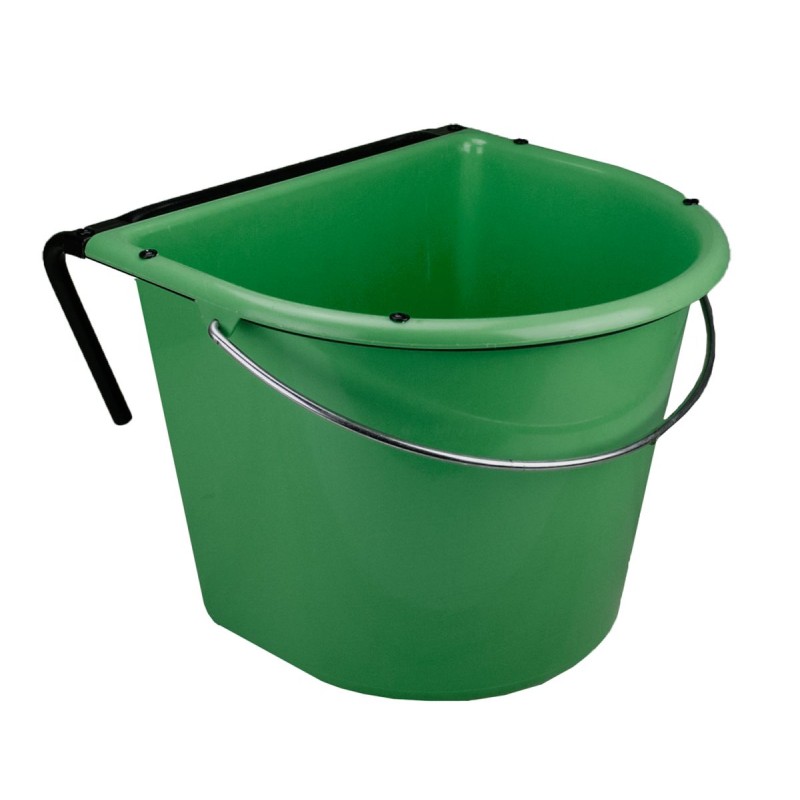 Spand 15 l med krog og håndtag mørkegrøn Spand 15 l med krog og håndtag mørkegrøn