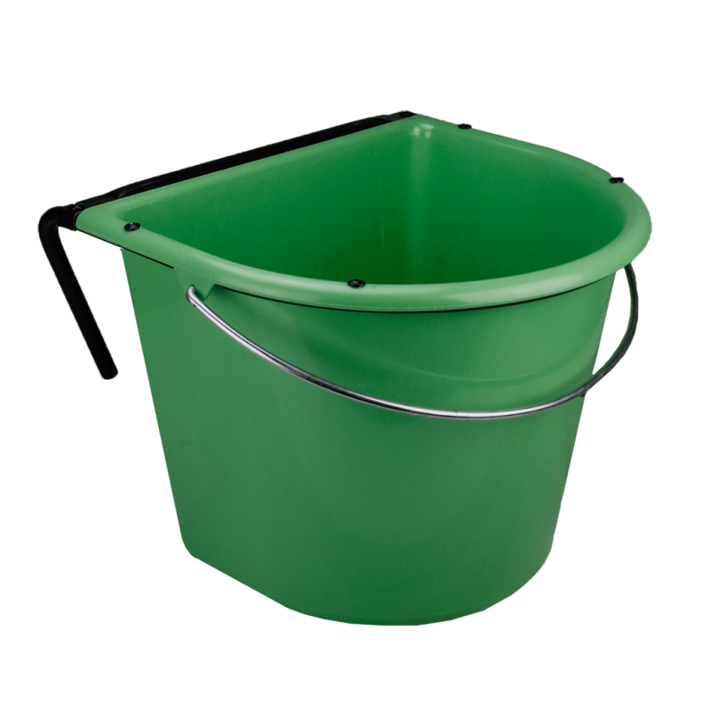 Spand 15 l med krog og håndtag mørkegrøn Spand 15 l med krog og håndtag mørkegrøn