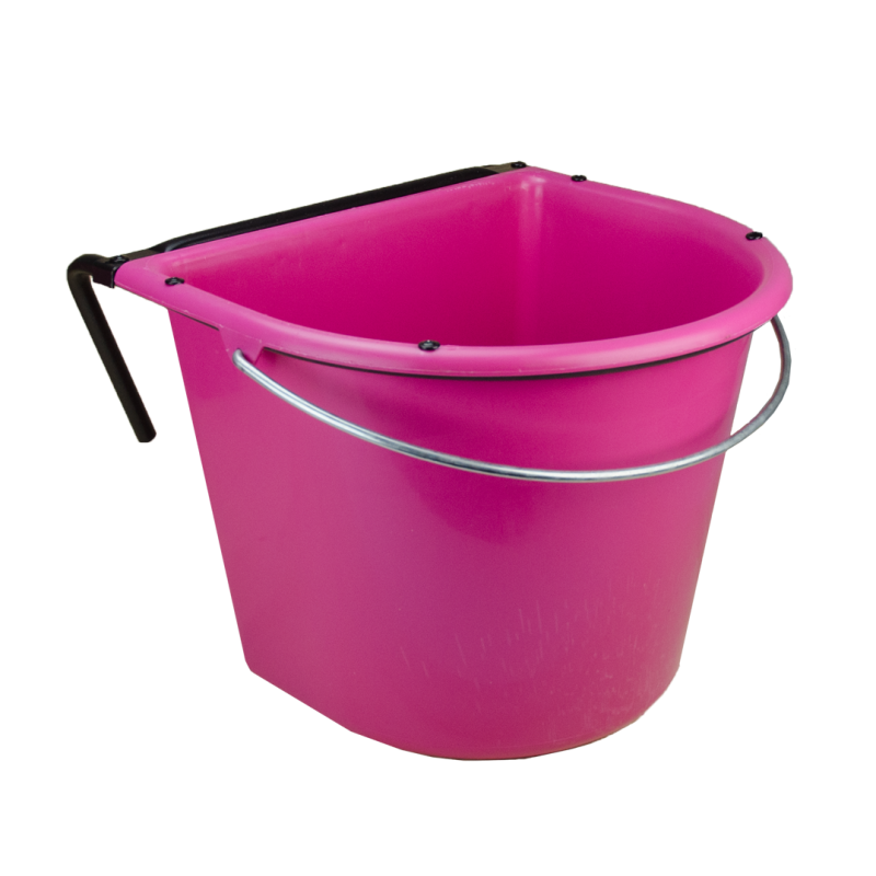 Fodertrug 15 l med krog og håndtag Pink Fodertrug 15 l med krog og håndtag Pink