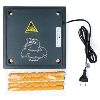 Varmeplade til kyllinger til fjerkræ 25 x 25 cm