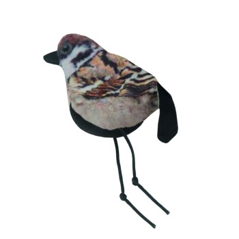 Kattelegetøj Kat Spurv L12.5cm Wild Life Kattelegetøj Kat Spurv L12.5cm Wild Life