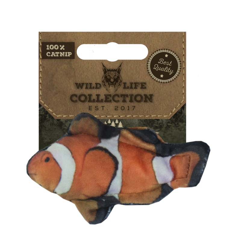 Vildt liv Kat Klovnfisk L8cm Vildt liv Kat Klovnfisk L8cm