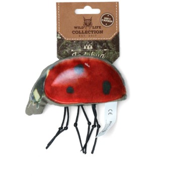 Kattelegetøj Kat Mariehøne L13cm Wild Life