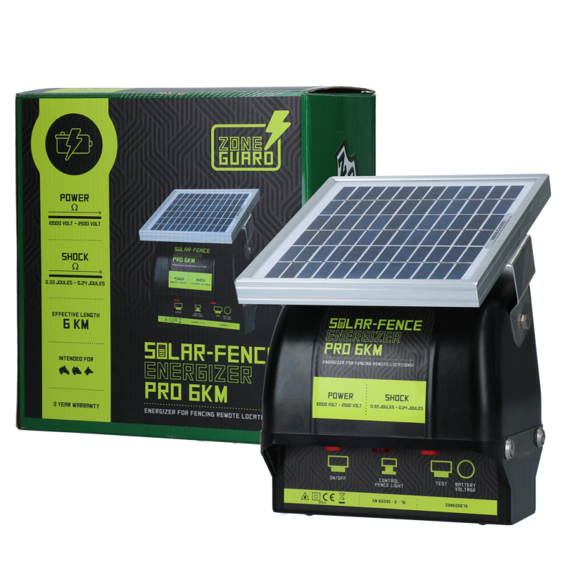 ZoneGuard Solar-Fence Energizer Pro 6 km ZoneGuard Solar-Fence Energizer Pro 6 km
