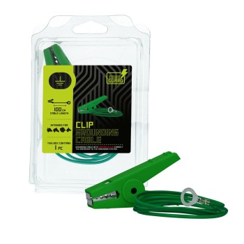 Clip jordforbindelseskabel 100 cm ZoneGuard Clip jordforbindelseskabel 100 cm ZoneGuard