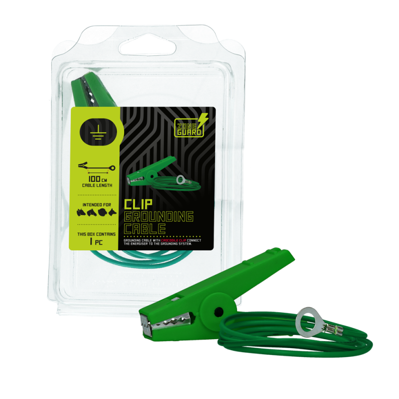 Clip jordforbindelseskabel 100 cm ZoneGuard Clip jordforbindelseskabel 100 cm ZoneGuard