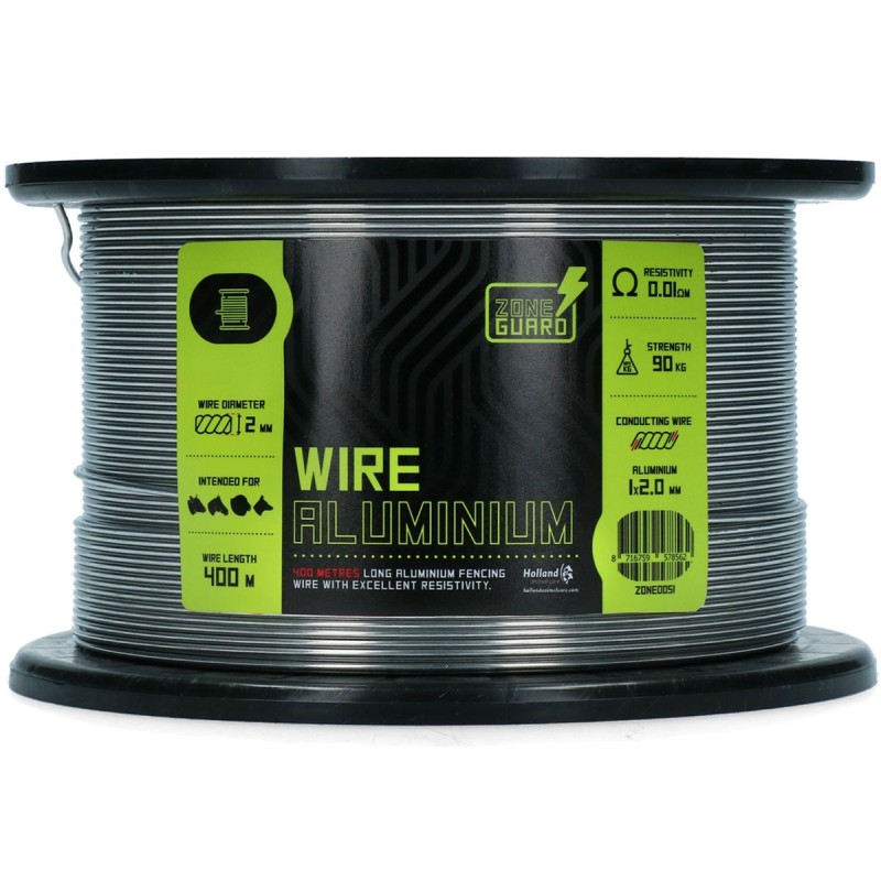 tråd BASIC aluminium Wire Hegnstråd 2 mm 400 m ZoneGuard