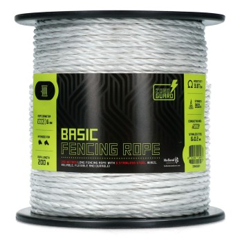 6 mm Basic hegnsreb hvid 200 m ZoneGuard