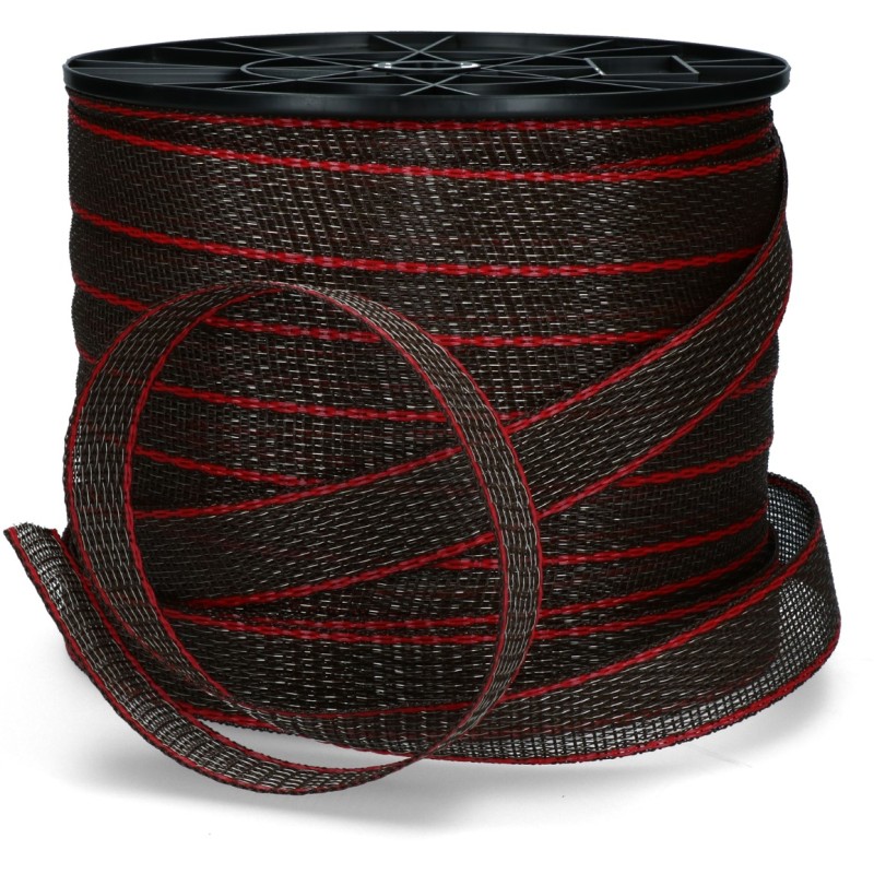 ZoneGuard 40 mm Plus fencing tape brown 200 m ZoneGuard 40 mm Plus fencing tape brown 200 m