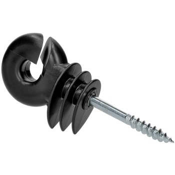 Isolator Ring med gevind 25 stk. stor sort ZoneGuard