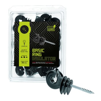 Isolator Ring med gevind 25 stk. stor sort ZoneGuard Isolator Ring med gevind 25 stk. stor sort ZoneGuard