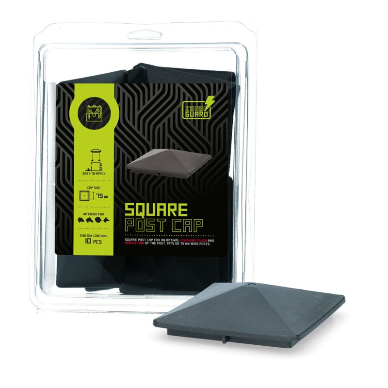 Stolpekappe 75 x 75 mm 10 stk ZoneGuard