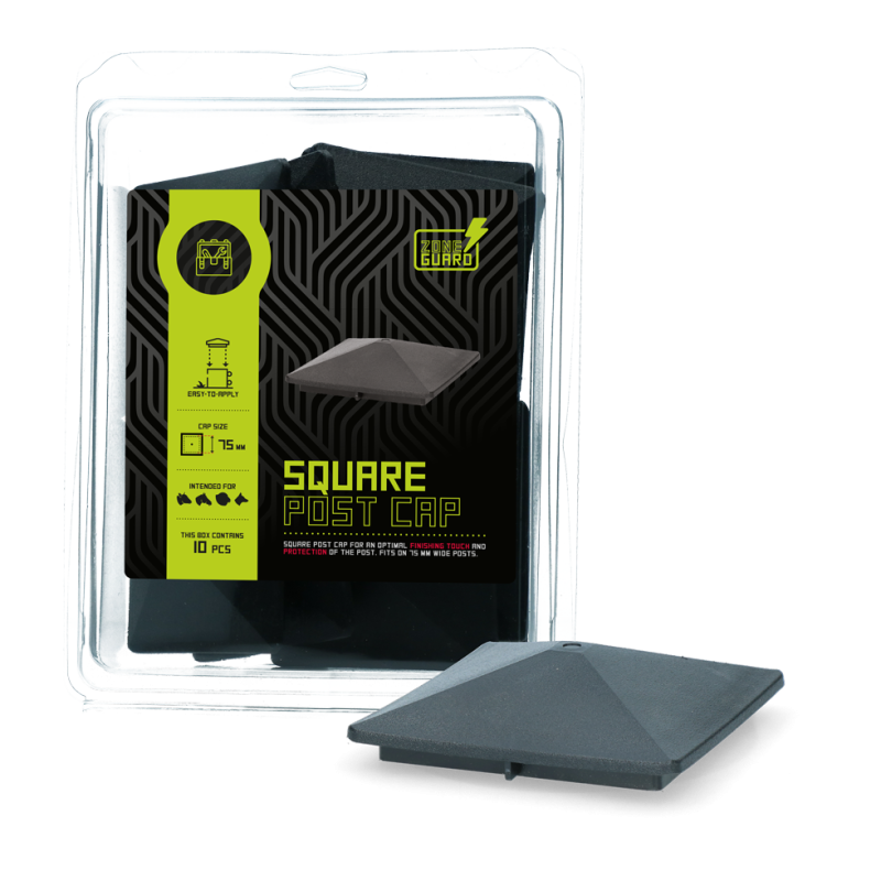 Stolpekappe 75 x 75 mm 10 stk ZoneGuard