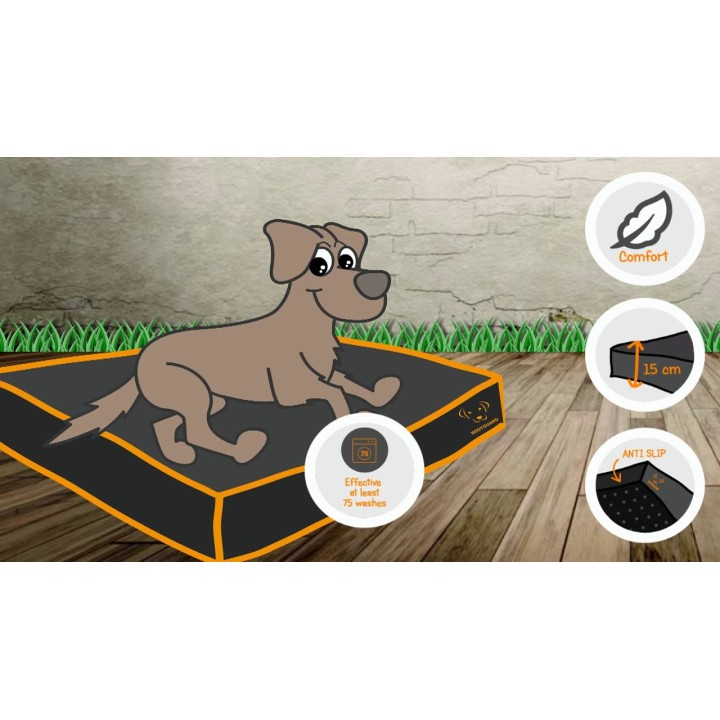 Sovesofa hund Sort S Bodyguard Sovesofa hund Sort S Bodyguard