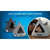 Let's SleepLad os sove Pet Cave TeePee Grå Let's SleepLad os sove Pet Cave TeePee Grå