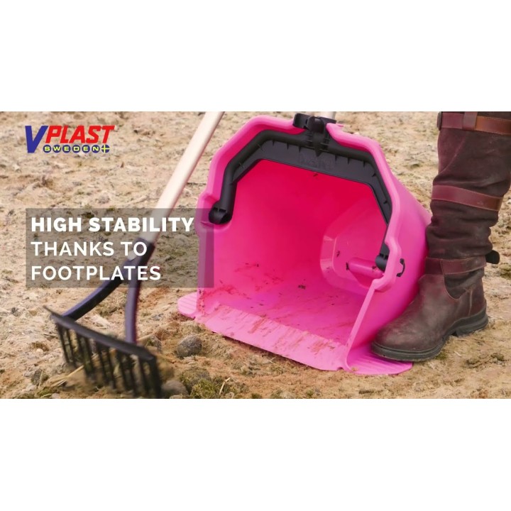 Staldtjener med fodstøtte Pink Staldtjener med fodstøtte Pink